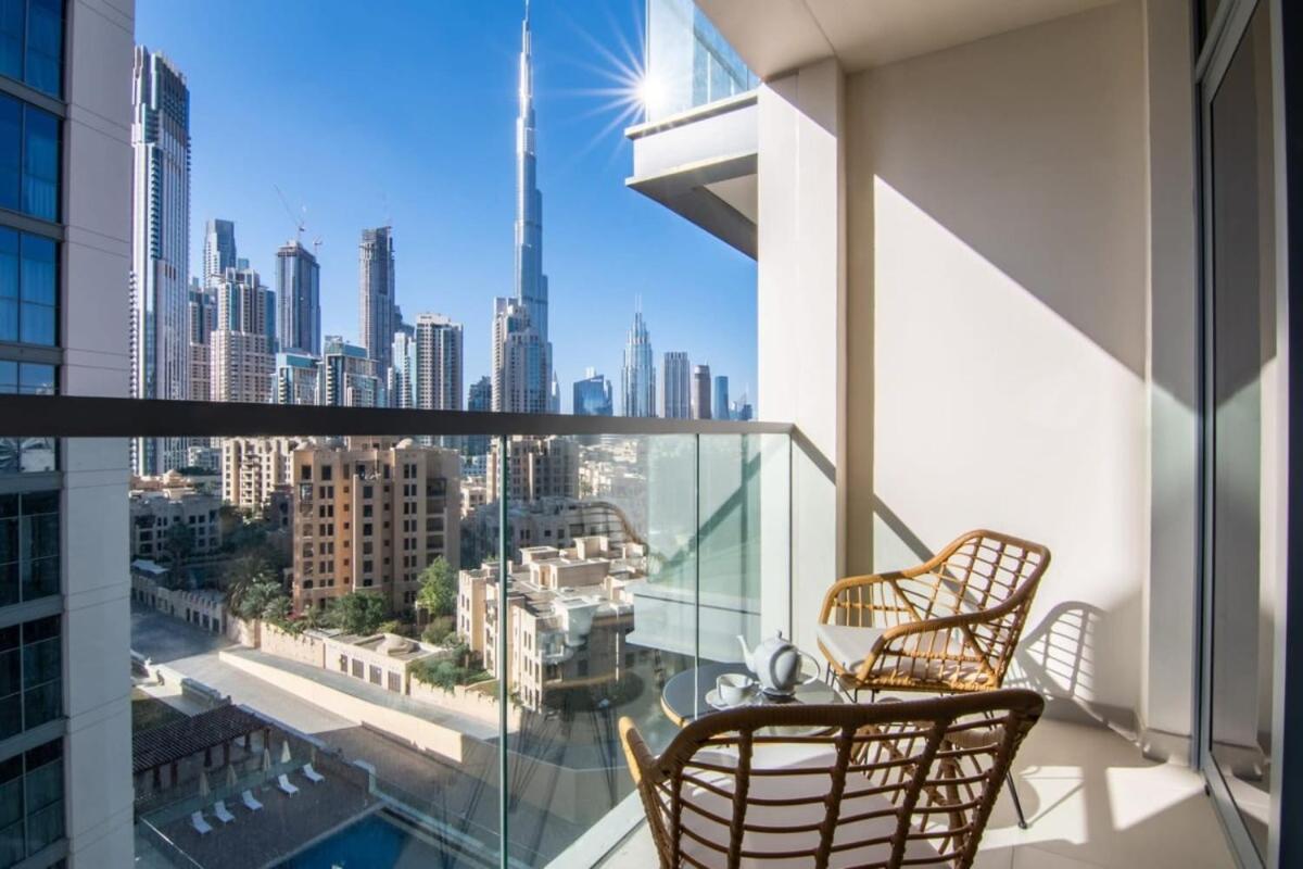 Silkhaus Design 1Bdr With Burj Khalifa View In New Tower Dubai Exterior foto